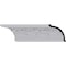 Ekena Millwork 4 3/4"H x 4 3/4"P x 6 3/4"F x 94 1/2"L, (6 7/8" Repeat), Kinsley Crown Moulding MLD04X04X06KI - alternate 1